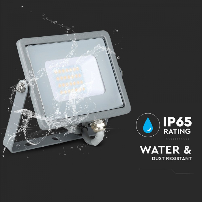Proiector LED Gri 20W Chip Samsung Alb Neutru 445 [6]