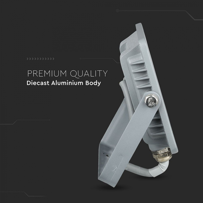Proiector LED Gri 20W Chip Samsung Alb Rece 447 [8]