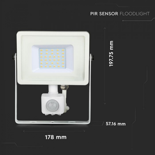 Proiector LED 30W cu senzor crepuscular si de prezenta, cip SAMSUNG 5 ani garantie [4]