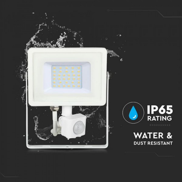 Proiector LED 30W cu senzor crepuscular si de prezenta, cip SAMSUNG 5 ani garantie [7]