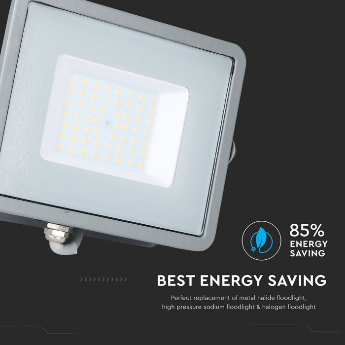 Proiector LED Gri 50W Chip Samsung Alb Cald 463 [7]