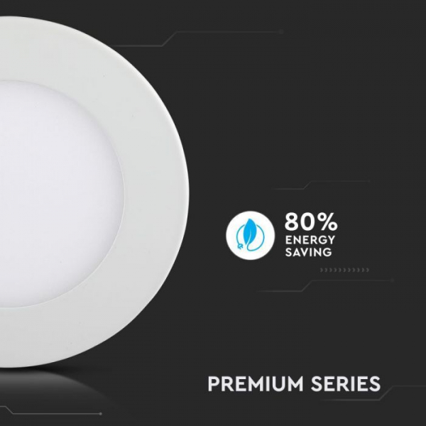 Panou LED premium 24W rotund Alb natural montaj Incastrat [5]