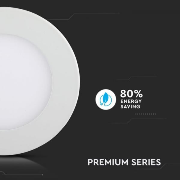 Panou LED premium 24W rotund Alb cald montaj Incastrat [5]