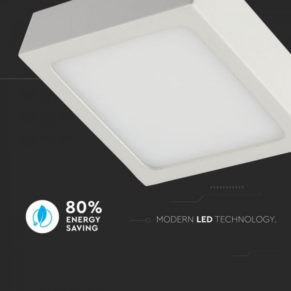 Panou LED Premium aparent 18W patrat Alb natural montaj Aplicat [5]