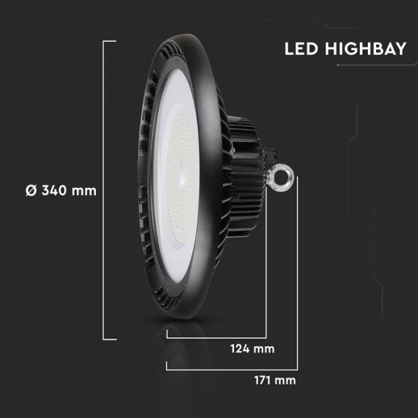 Lampa LED industriala 150W Highbay cu CHIP SAMSUNG -UFO Driver Meanwell 90` 120LM/W rece [4]