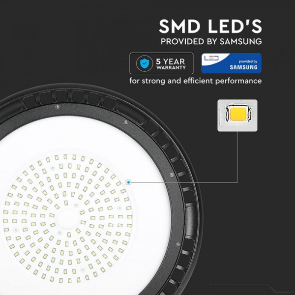 Lampa LED industriala 150W Highbay cu CHIP SAMSUNG -UFO Driver Meanwell 90` 120LM/W rece [7]