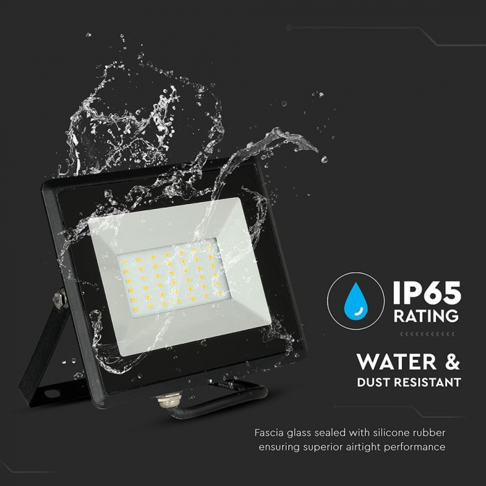 Proiector LED Negru 30W Chip Samsung Alb Rece 5954 [8]