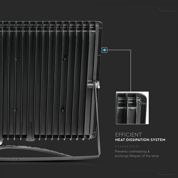 Proiector LED Negru 100W Chip Samsung Alb Rece 5966 [6]