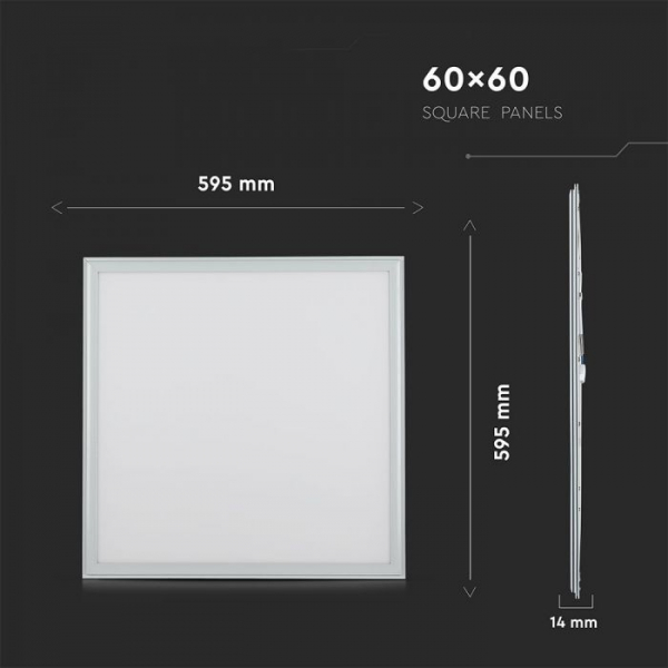 Panou LED chip Samsung 45W 600x600 mm Alb natural - driver inclus- 5 ani garantie montaj Incastrat [3]