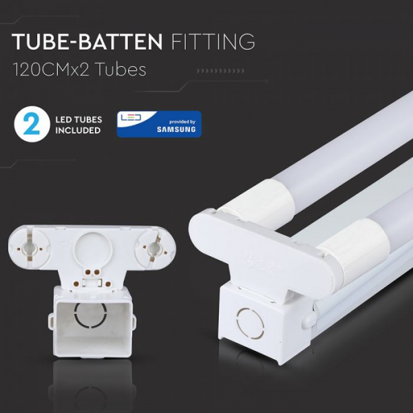 Corp De Iluminat Cu Tub LED 36W Dublu Cu CIP SAMSUNG 120cm Alb Rece [8]