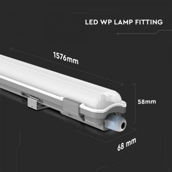 Lampă LED IP65 echipata cu Tub 1500mm 1*22W Alb rece [3]
