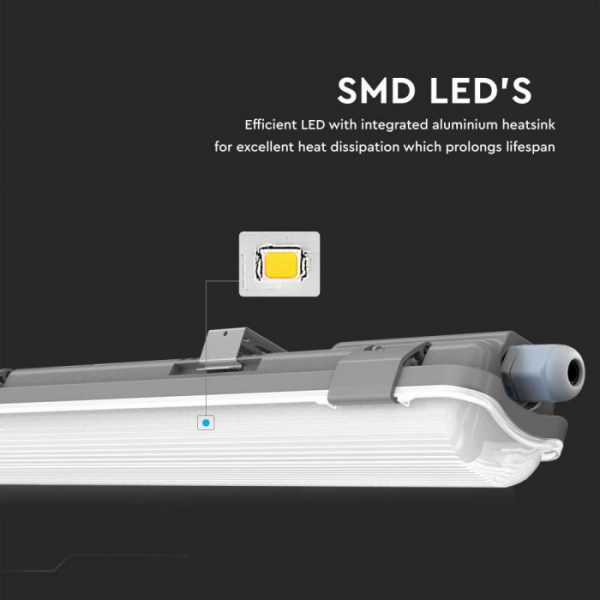 Lampă LED IP65 echipata cu Tub 600mm 1*10W 4000K [2]