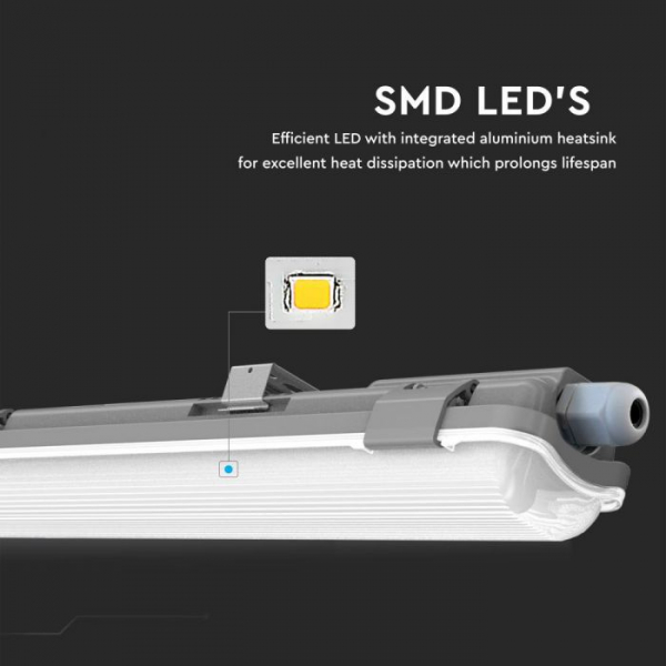 Lampă LED IP65 echipata cu Tub 600mm 1*10W 6400K [2]