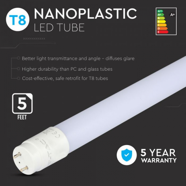 Tub LED T8 22W 150cm G13 Cu Cip Samsung Alb Cald- 5 ani Garantie [2]