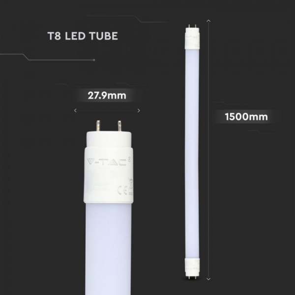 Tub LED T8 22W 150cm G13 Cu Cip Samsung Alb Cald- 5 ani Garantie [3]