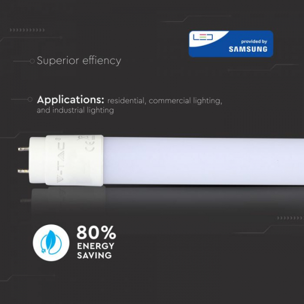 Tub LED T8 22W 150cm G13 Cu Cip Samsung Alb Cald- 5 ani Garantie [6]