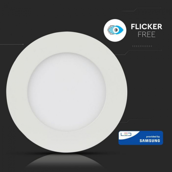 Panou LED 12W Premium Cip SAMSUNG Rotund Alb Cald montaj incastrat [2]