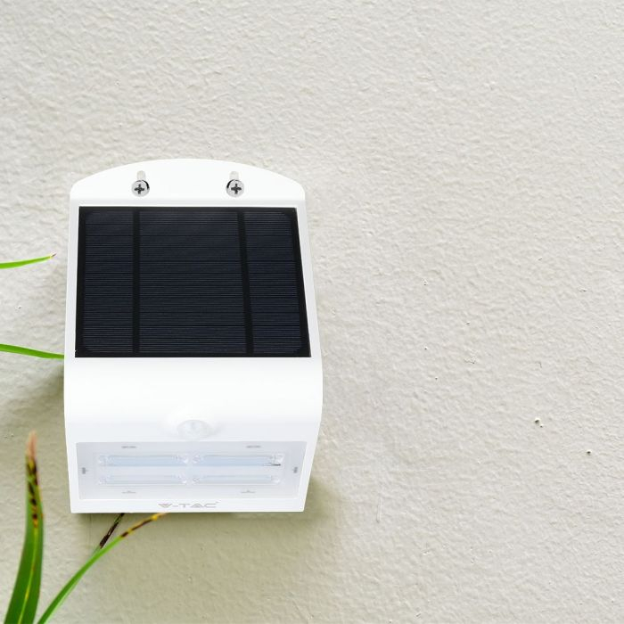 Lampă LED de perete încărcare solară 3W LED Corp Alb&Negru Alb Natural [10]