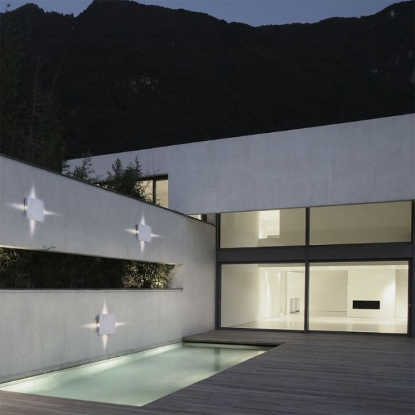 Aplica LED 4W Alba Patrata IP65 Alb Cald [2]