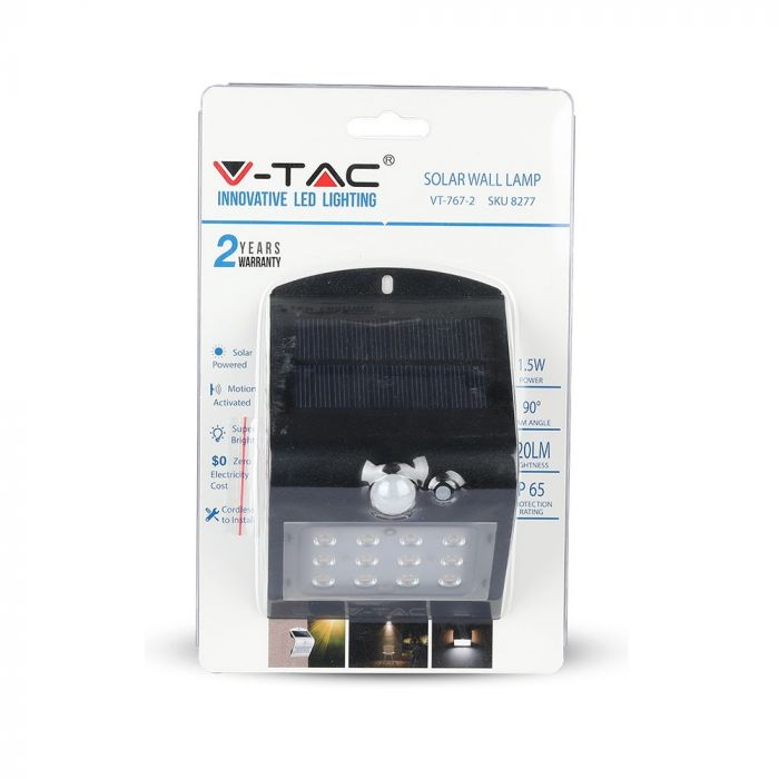 Lampă LED de perete încărcare solară  7W LED Corp Alb&Negru Alb Natural [3]