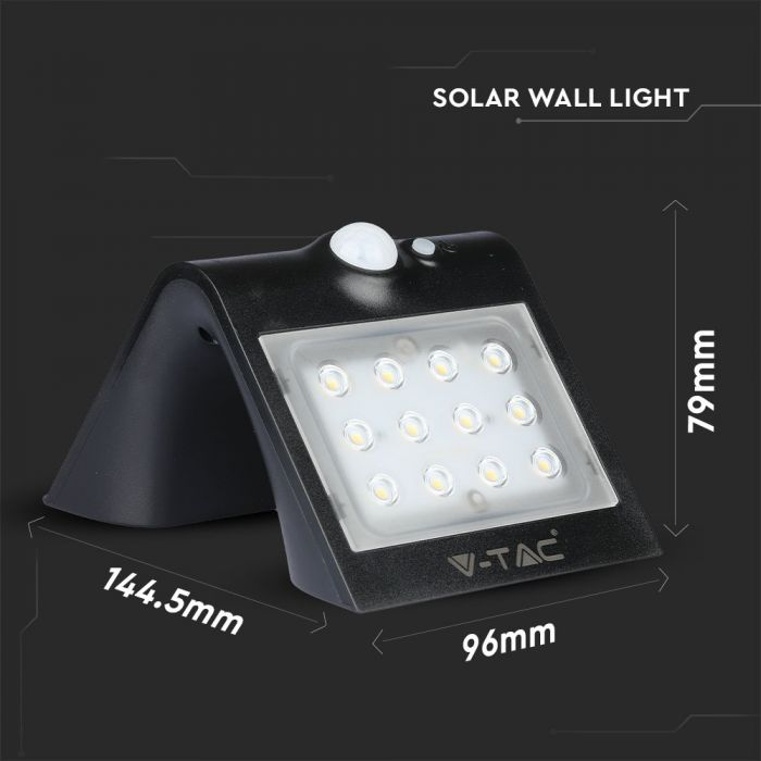 Lampă LED de perete încărcare solară  7W LED Corp Alb&Negru Alb Natural [4]