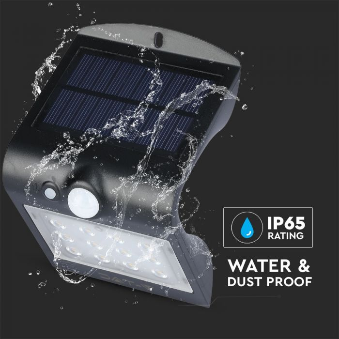 Lampă LED de perete încărcare solară  7W LED Corp Alb&Negru Alb Natural [7]