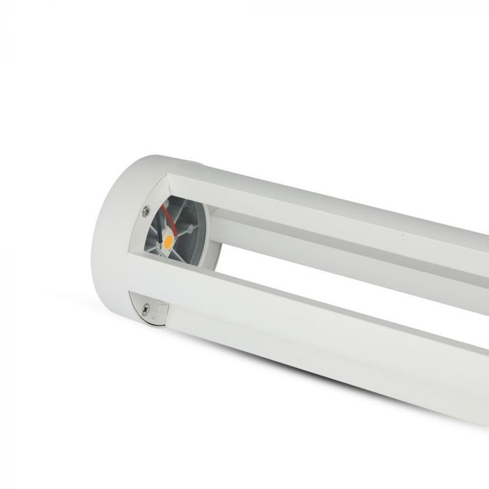 Lampa Led Stalpisor de Gradina 10W Corp Alb 80cm Alb Cald [7]