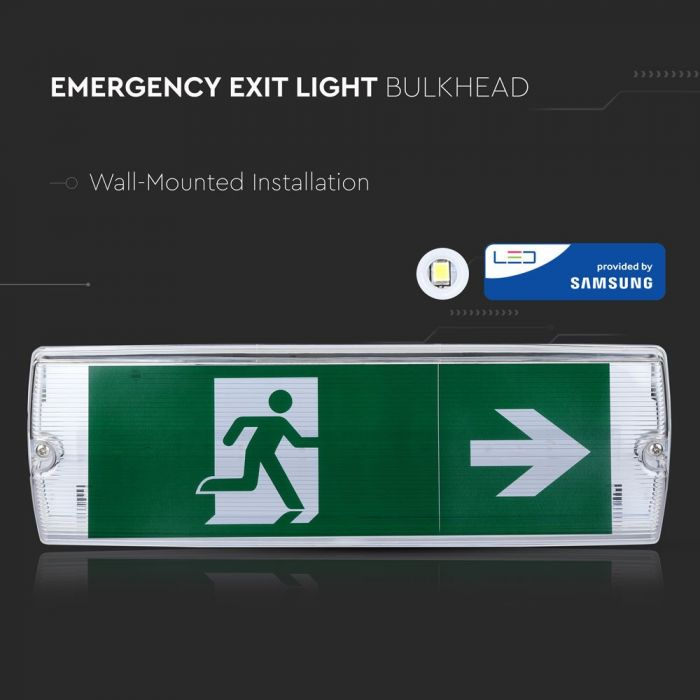 Lampa LED De Urgenta Tip Exit 4W Cip Samsung Montaj Aparent [2]