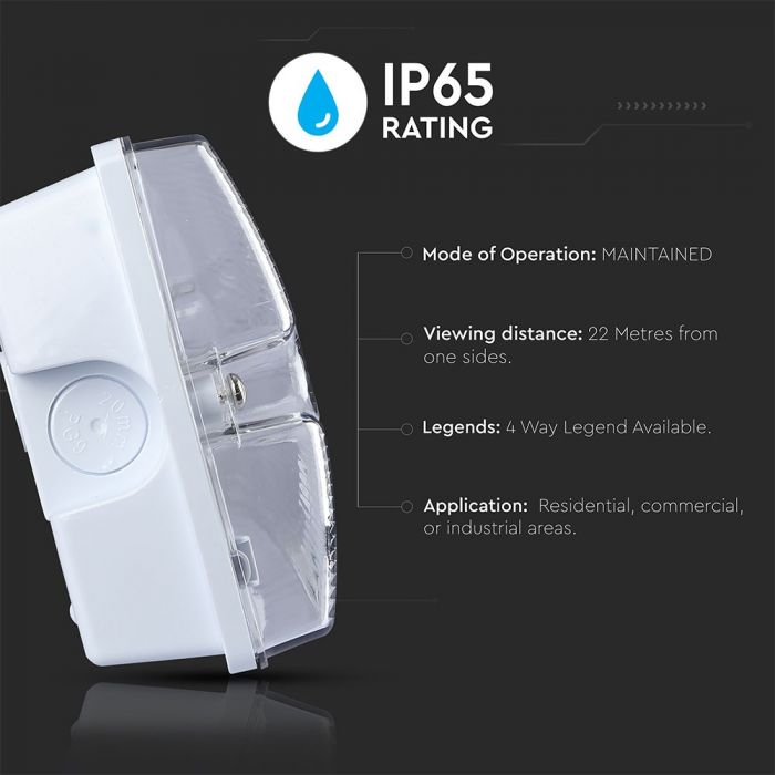 Lampa LED De Urgenta Tip Exit 4W Cip Samsung Montaj Aparent [4]