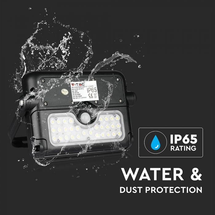 Proiector LED 5W Incarcare Solara Corp Negru Alb Natural [2]