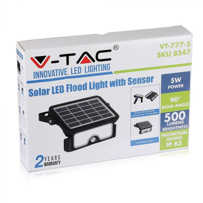 Proiector LED 5W Incarcare Solara Corp Negru Alb Natural [3]
