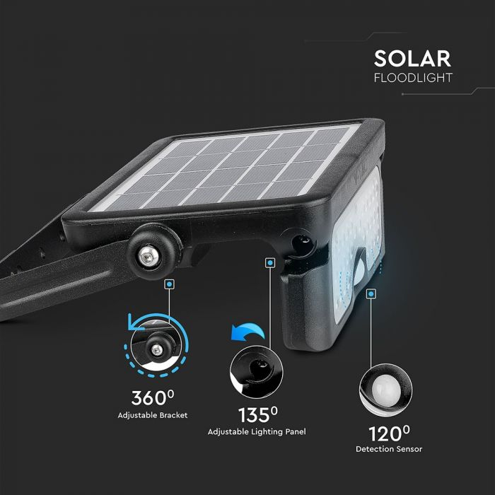 Proiector LED 5W Incarcare Solara Corp Negru Alb Natural [8]