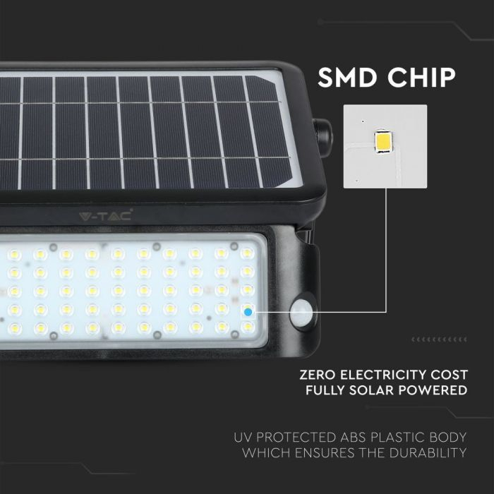 Proiector LED 10W cu Incarcare Solara Corp Negru Lumina Neutra [7]
