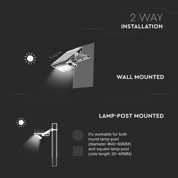 Proiector LED 10W cu Incarcare Solara Corp Negru Lumina Neutra [8]