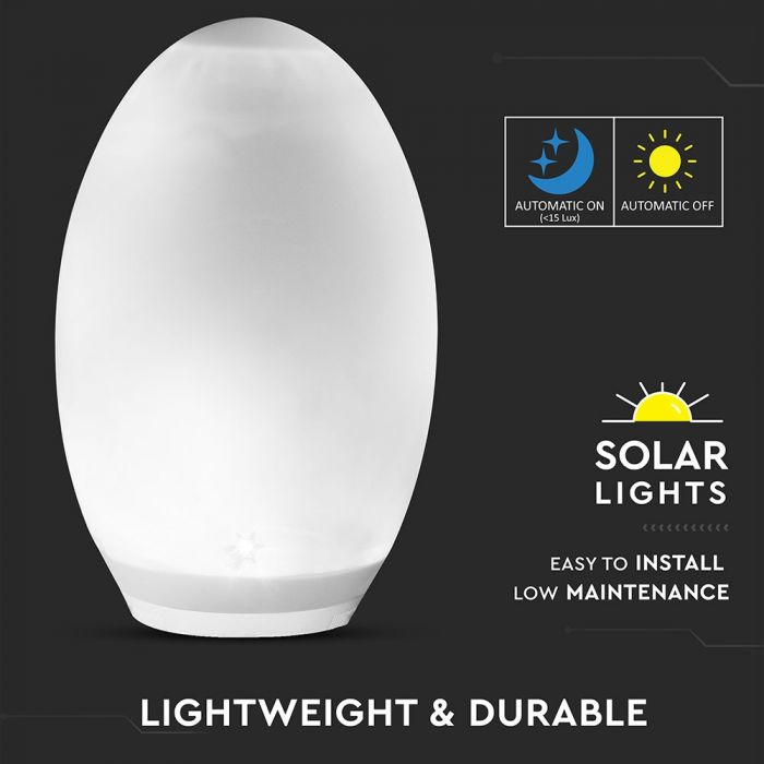 Ou LED decorativ cu incarcare solara RGB/Lumina Neutra [2]