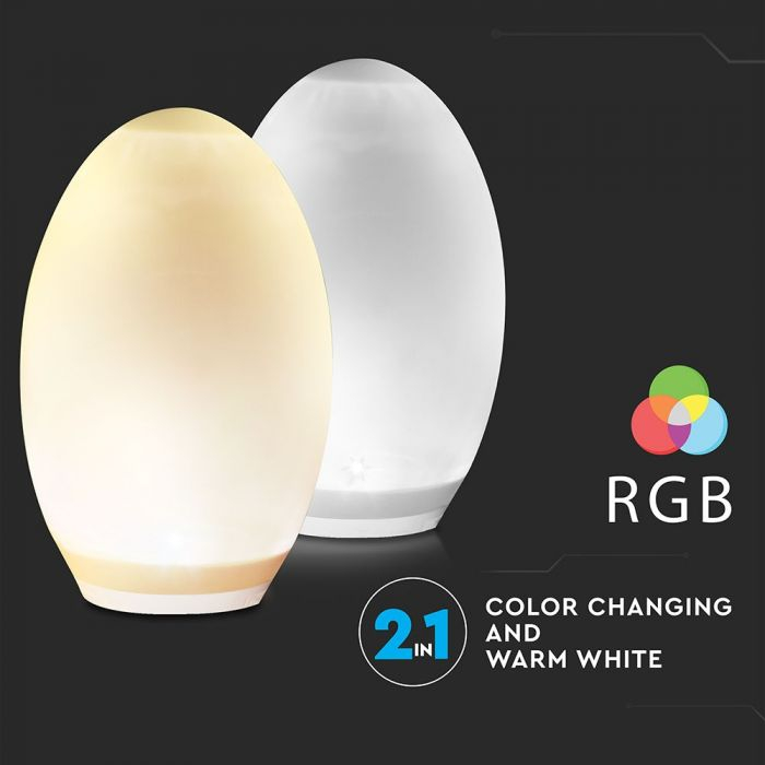 Ou LED decorativ cu incarcare solara RGB/Lumina Neutra [4]