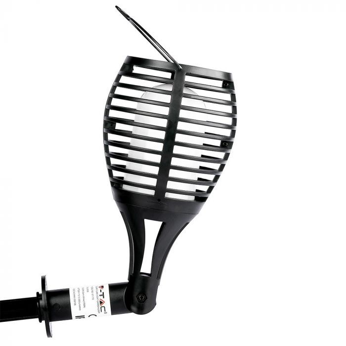 Corp LED 1W încărcare solară aplicat, țăruș sau suspendat tip flacără, lumina calda [8]