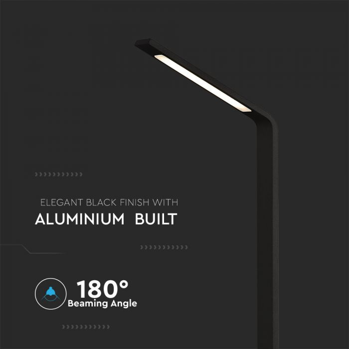 Lampa LED Stalpisor 7W Corp Negru din Aluminiu Alb Neutru [5]