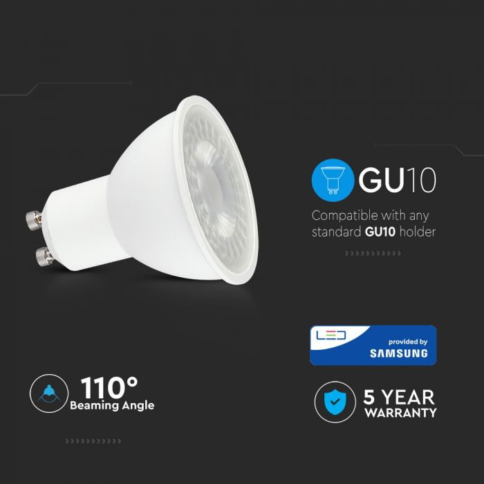 Bec LED Spot  Cip SAMSUNG 8W GU10 - Alb Cald/Alb Natural/Alb Rece [5]