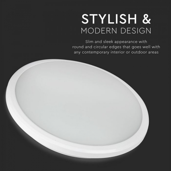 Plafoniera LED Alba 12W Cip SAMSUNG Rotunda 120lm/W Alb Neutru/Alb Rece-5 ani Garantie [2]