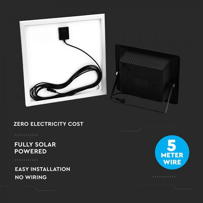 Proiector LED 35W Alb Rece Cu Panou Solar [5]