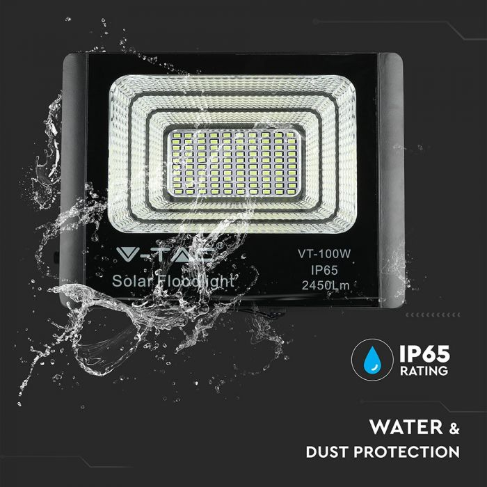 Proiector LED 40W Alb Rece Cu Panou Solar [5]