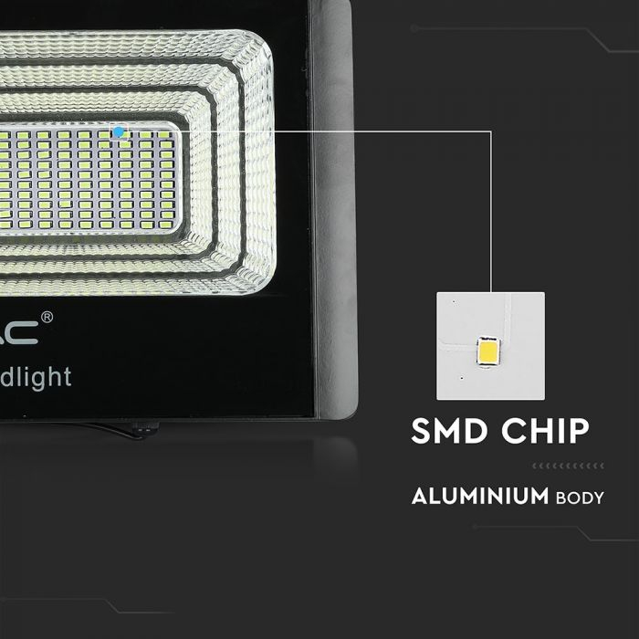 Proiector LED 40W Alb Rece Cu Panou Solar [6]
