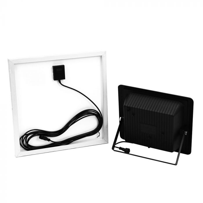 Proiector LED 20W Alb Rece Cu Panou Solar [10]