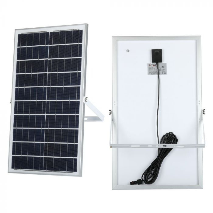 Proiector LED 40W Alb Rece Cu Panou Solar [8]