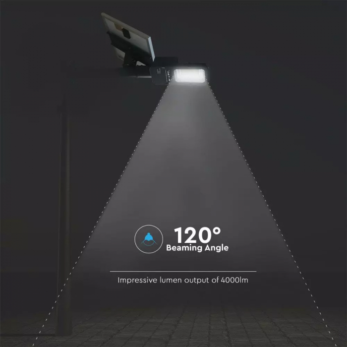 Corp iluminat LED cu panou solar 50W Lumina Rece, 95509 [7]