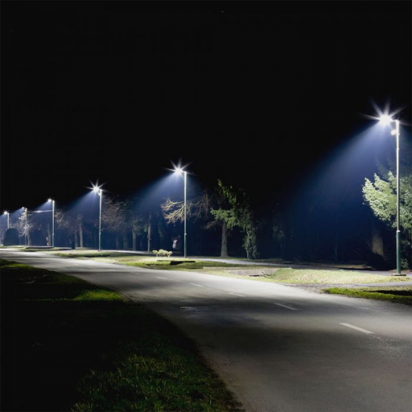 Lampa Stradala LED Slim 100W 120lm/W Cip Samsung Corp Gri Alb Natural - 5 Ani Garantie [9]