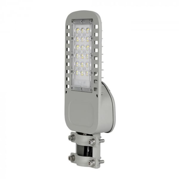 Lampa Stradala LED Slim 30W 120lm/W Cip Samsung Corp Gri Alb Rece - 5 Ani Garantie [10]