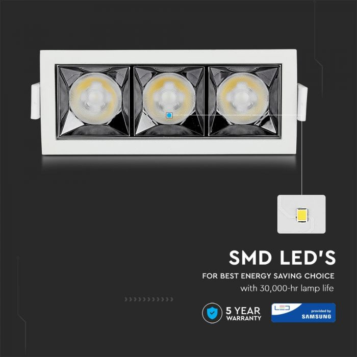 Spot LED Alb patrat SMD Chip Samsung 4W 36° IP20 Culoare Alb Cald/Natural/Rece - 5 Ani Garantie [5]
