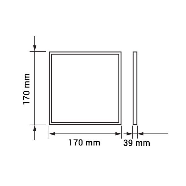 Aplica LED Alba Patrata 12W Alb Cald/Alb Natural/Alb Rece [2]
